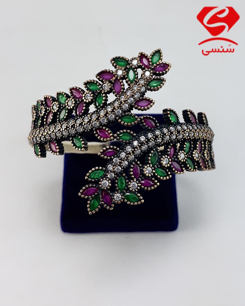دستبند زنانه عثمانی نقره