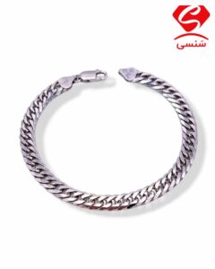 دستبند نقره مردانه آبکاری طلا کد10