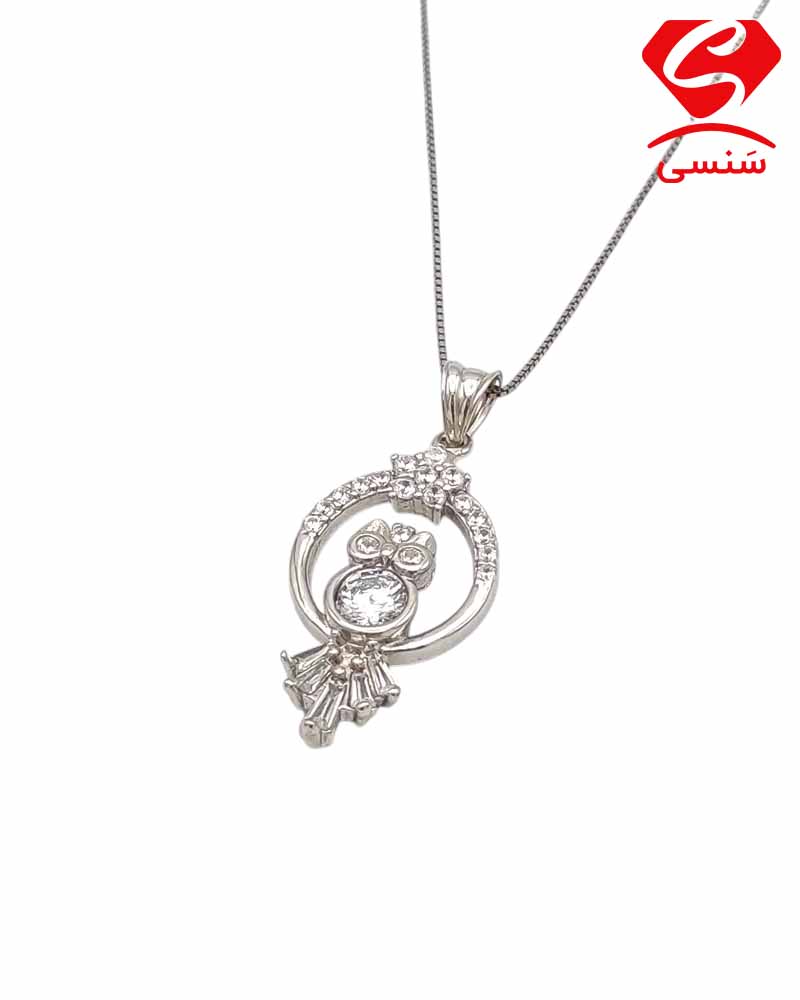 گردنبند نقره طرح جغد کد 192