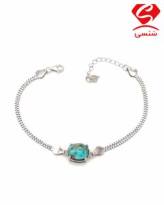دستبند نقره فیروزه کد 149