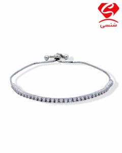 دستبند نقره تنیسی آسانسوری کد 026