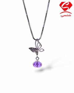 گردنبند نقره سواروسکی کد18