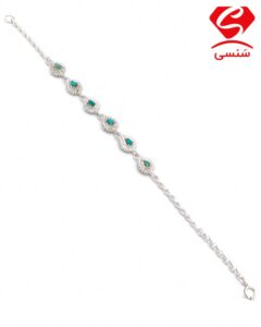 دستبند نقره فیروزه
