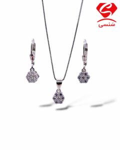 نیم ست نقره ظریف مدل فلاور کد 236