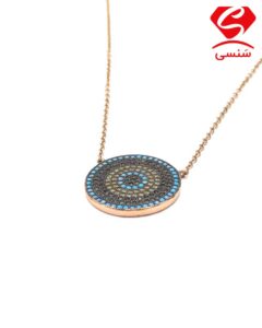 زنجیر آویز نقره رزگلد