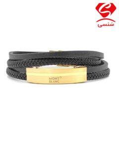دستبند چرم و استیل کد73