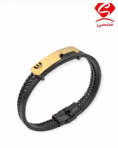 دستبند چرم و استیل کارتیر