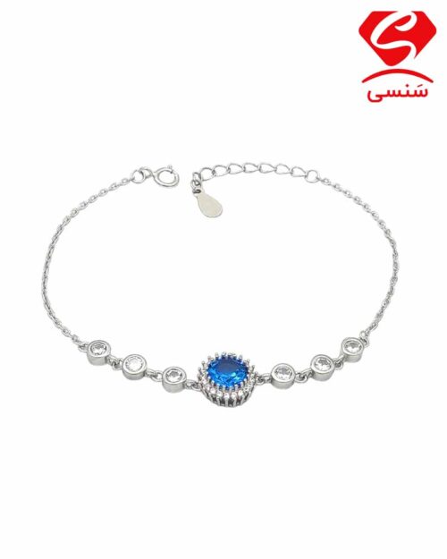 دستبند نقره ظریف دخترانه کد 084