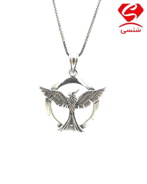 گردنبند نقره مدل درنا