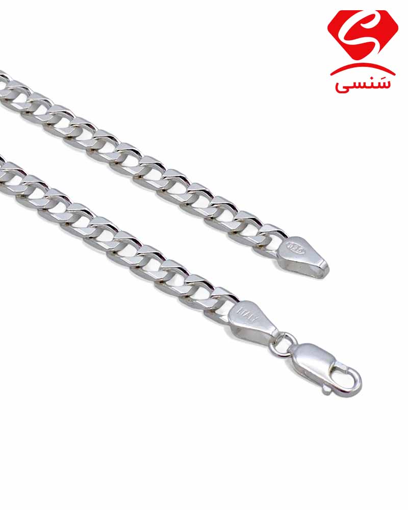 ست گردنبند دستبند نقره تراش ژاپنی