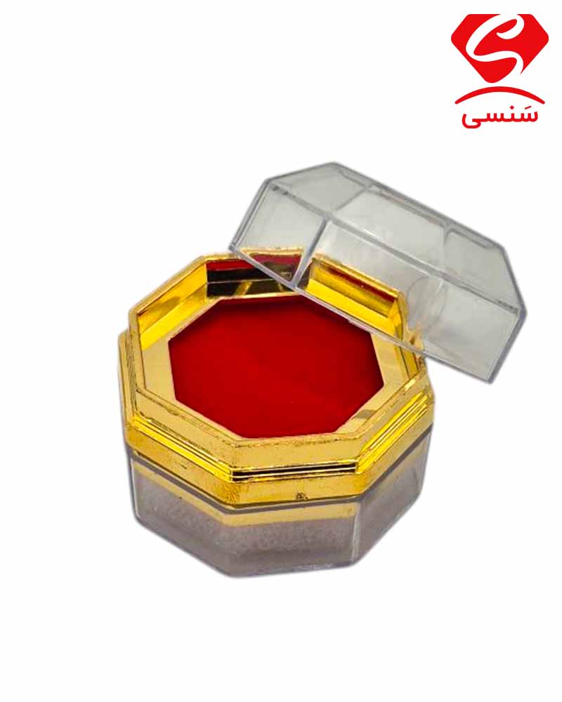 جعبه انگشتر کریستالی 8 ضلعی